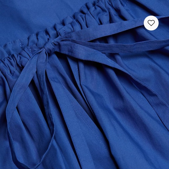 NWT Mara Hoffman Salma Blue Drawstring Dress - Picture 6 of 6